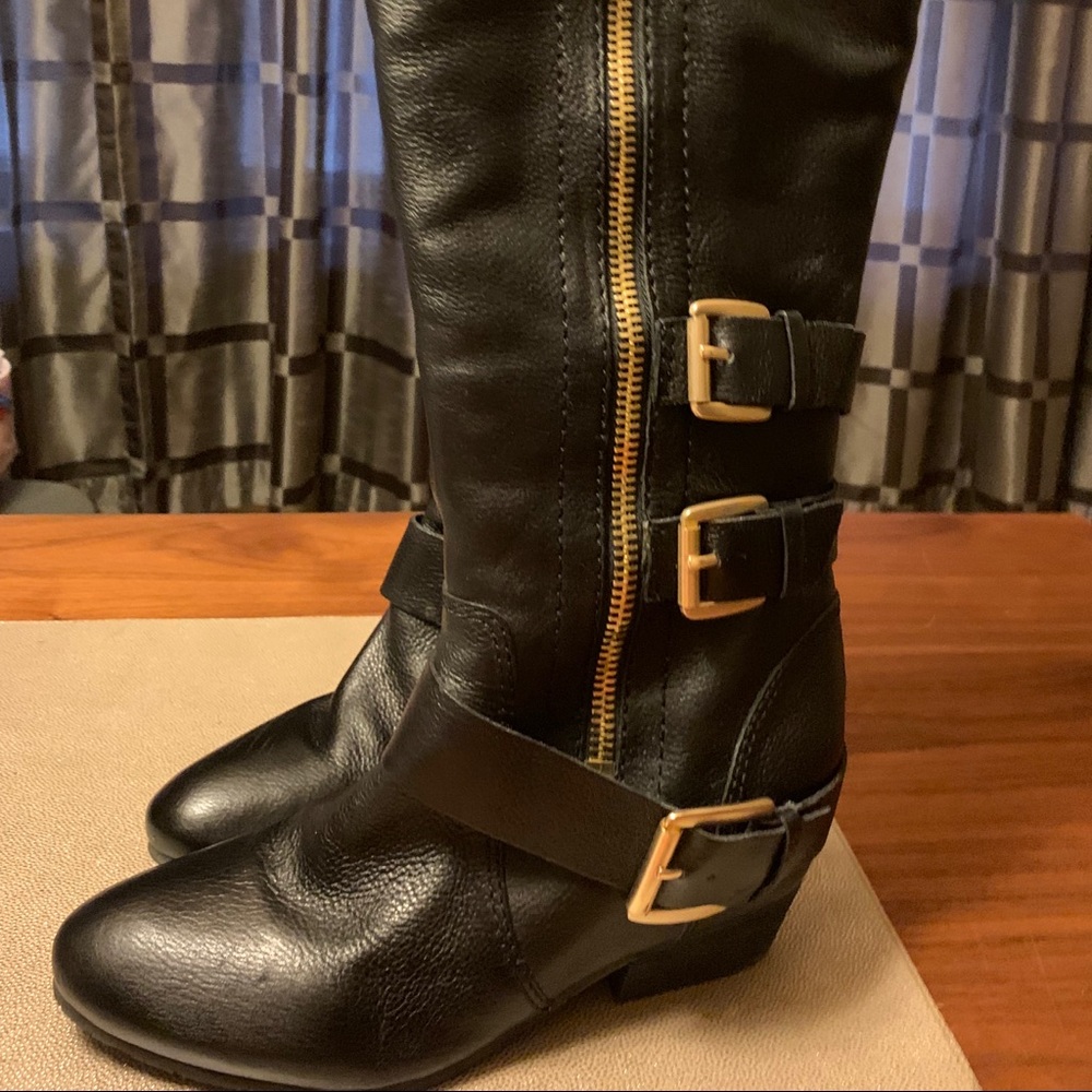 Naya Black Knee High Boots